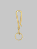 Kobashi Studio Sand Casted Key With Hook Flat Ring brass