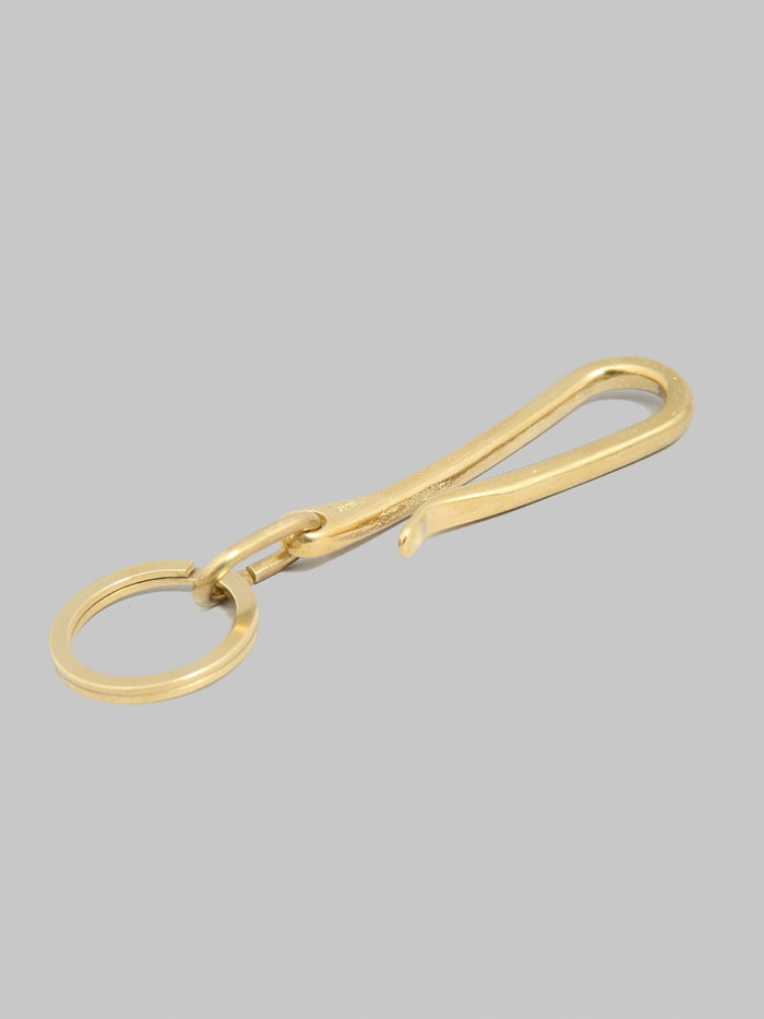 Kobashi Studio Sand Casted Key With Hook Flat Ring solid brass