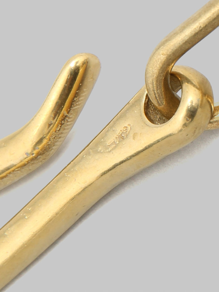 Kobashi Studio Sand Casted Key With Hook Flat Ring made in japan