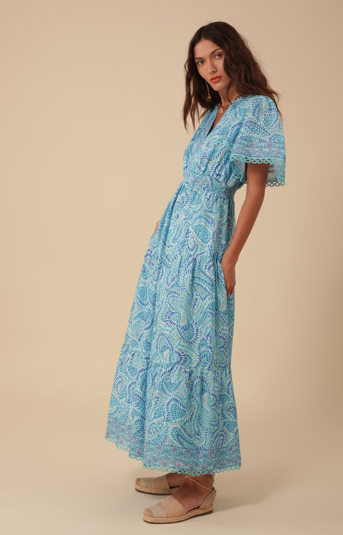Kylie Linen Maxi Dress, color_blue