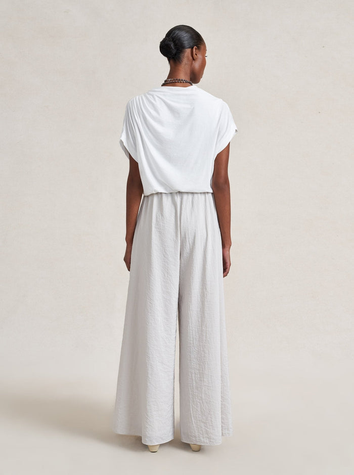 La Ligne - Jersey Milla Top in White - Kalifornia Jean Bar