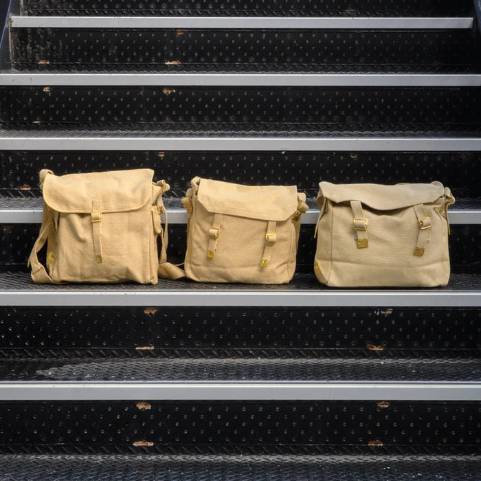 Large Canvas Haversack - Khaki - Bushtracks - Shoulder Bags