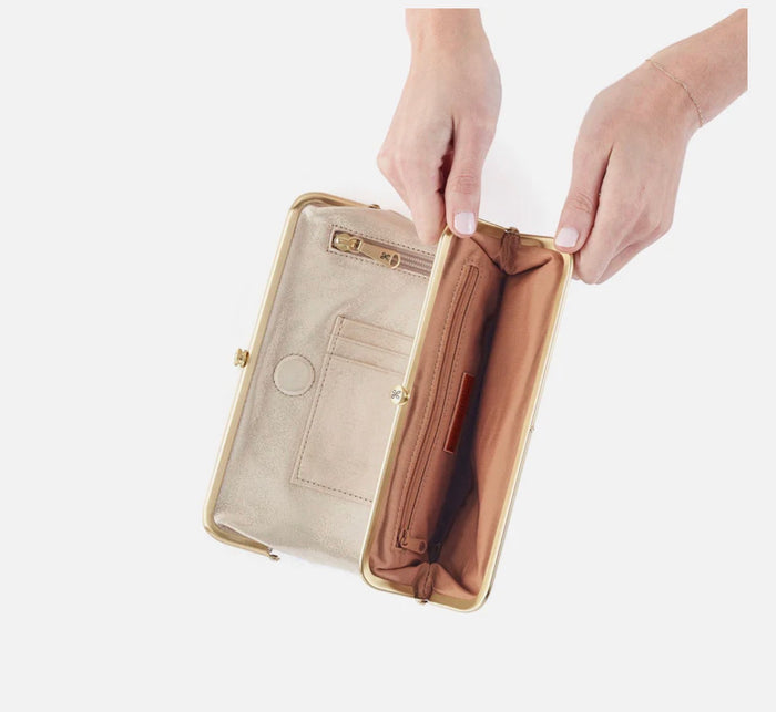 Lauren Clutch-Wallet | Sand Shimmer