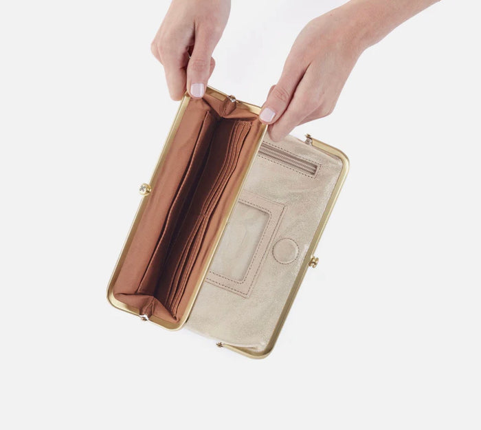 Lauren Clutch-Wallet | Sand Shimmer