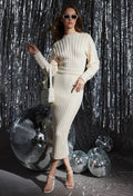 Layla Sculpted 3D Rib Skirt