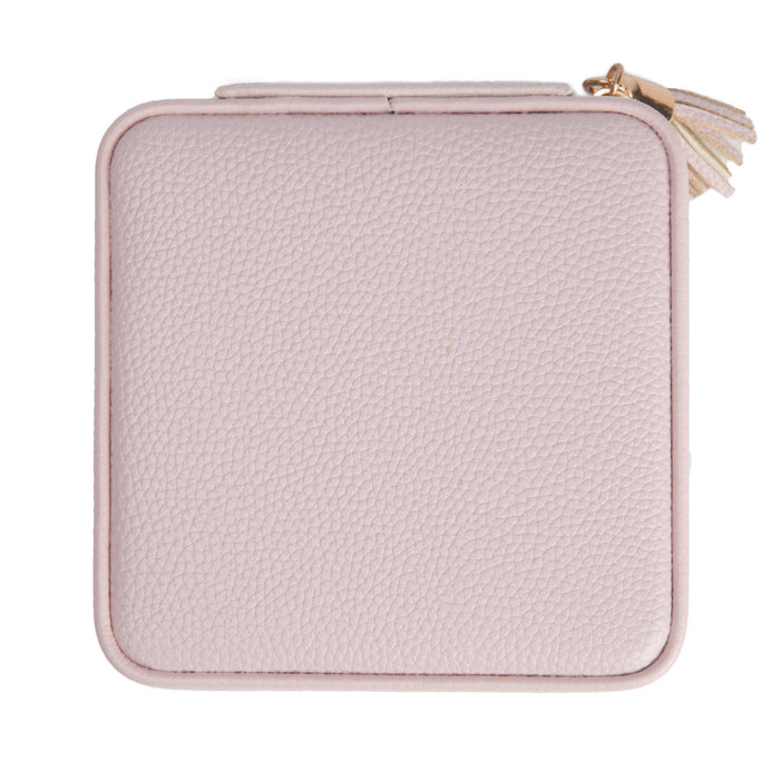 Leah Travel Jewelry Case | Pale Pink