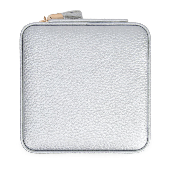 Leah Travel Jewelry Case | Silver