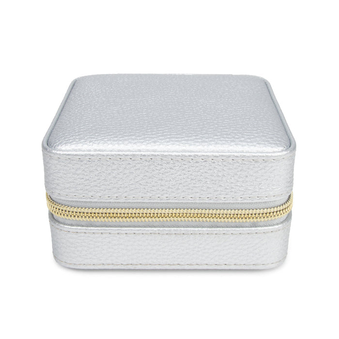 Leah Travel Jewelry Case | Silver