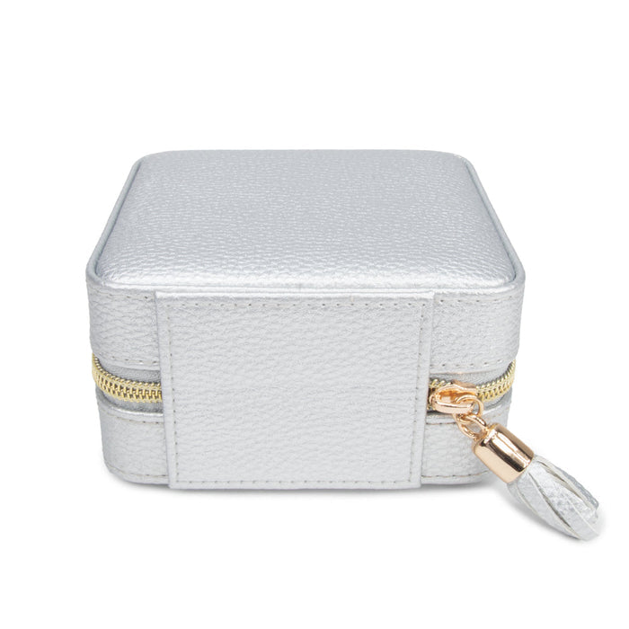 Leah Travel Jewelry Case | Silver