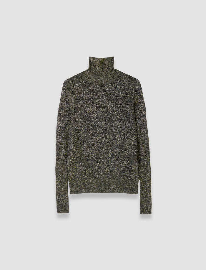 Black Leblanc Lurex Knit Jumper - Joseph