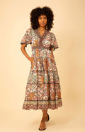 Leia Voile Dress, color_beige