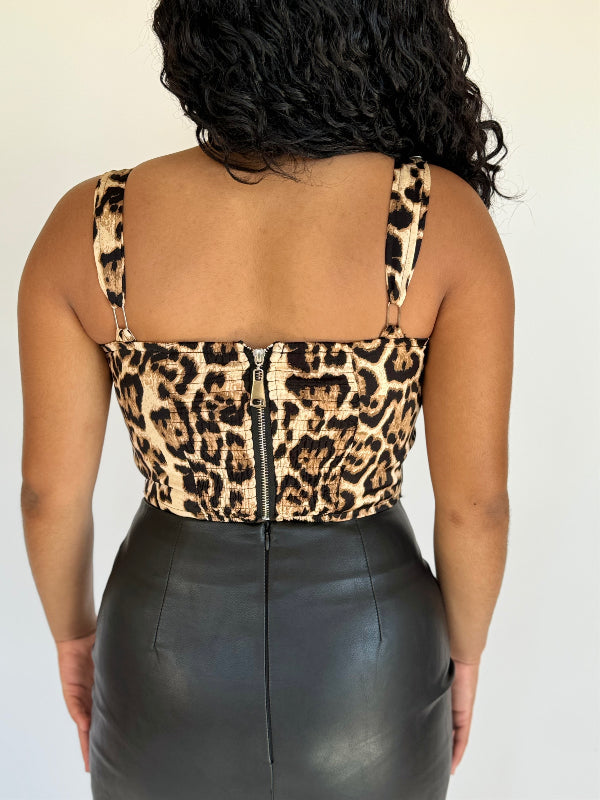 Leopard Crop Top image 5