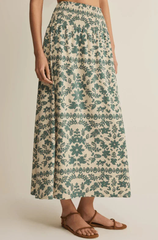 Leya Tera Paisley Maxi Skirt Everglade