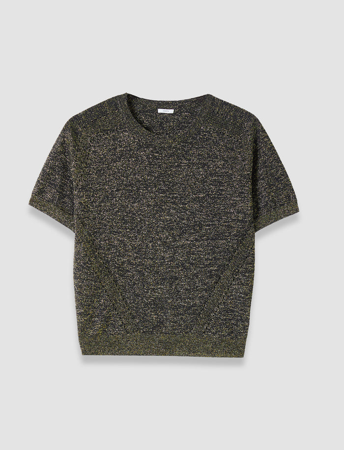 Black Lille Lurex Knit Top - Joseph