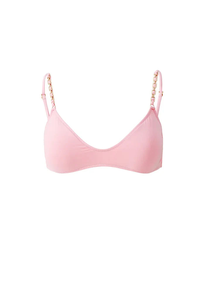 Swimwear Melissa Odabash Lima Chain Straps Bikini Top Rose Apoella