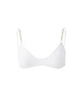 Swimwear Melissa Odabash Lima Chain Straps Bikini Top White Apoella