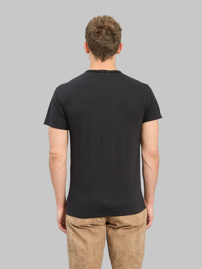 Loop & Weft Supima Cotton Classic Double Binder Crewneck T-Shirt Royal Black