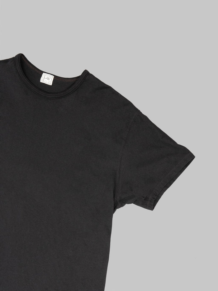 Loop & Weft Supima Cotton Classic Double Binder Crewneck T-Shirt Royal Black
