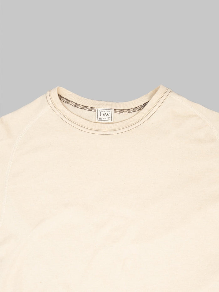 Loop & Weft Supima Cotton Freedom Sleeve Crewneck T-Shirt Old Ivory