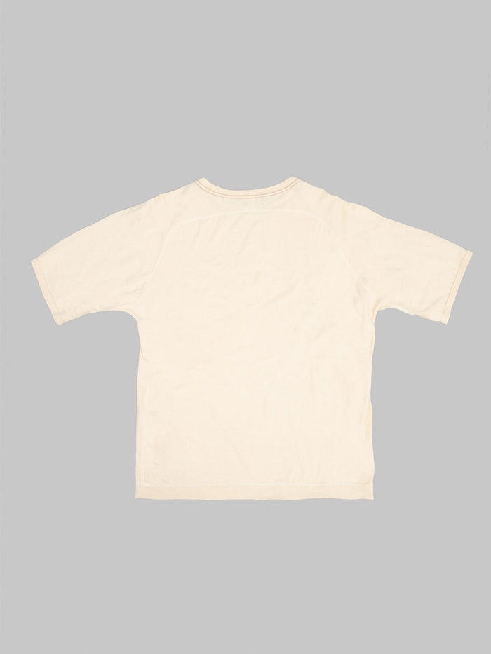Loop & Weft Supima Cotton Freedom Sleeve Crewneck T-Shirt Old Ivory