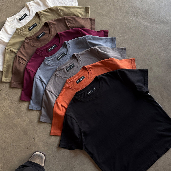 Los Feliz Crop Muscle Tee II T-Shirt Dark Wine