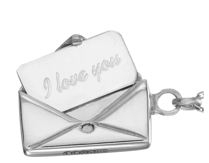 Love Letter Necklace 14k Gold
