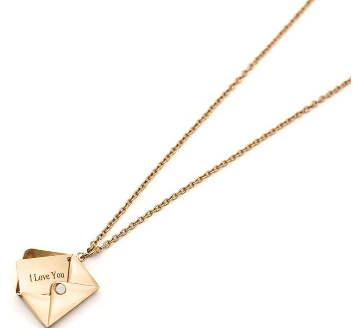 Love Letter Necklace 14k Gold