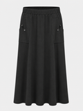 LR 52615 Leather Tab Pocket Skirt SS26