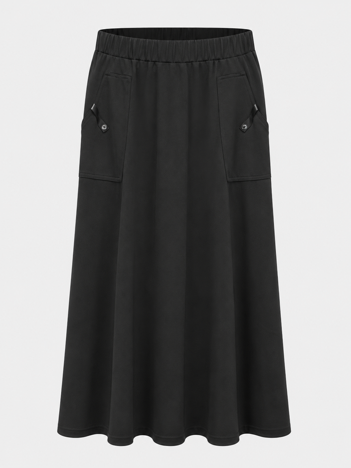 LR 52615 Leather Tab Pocket Skirt SS26