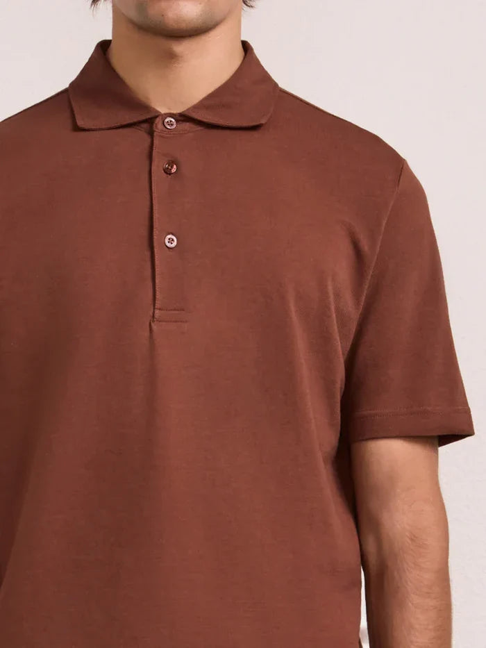 T-shirts Frescobol Carioca Luca Pique Polo Brown Apoella