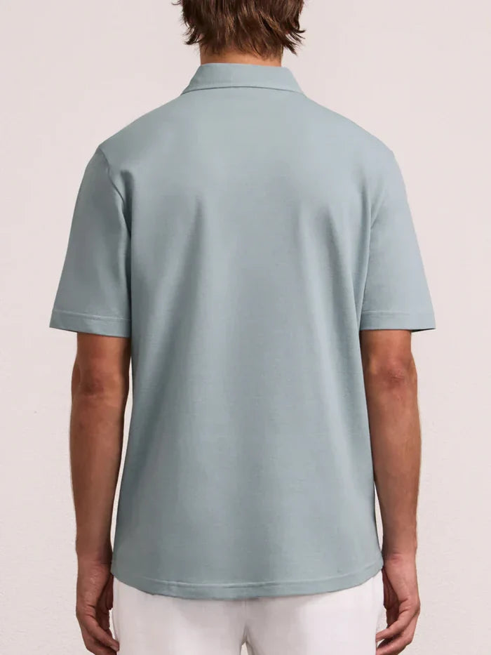 T-shirts Frescobol Carioca Luca Pique Polo Coastal Blue Apoella