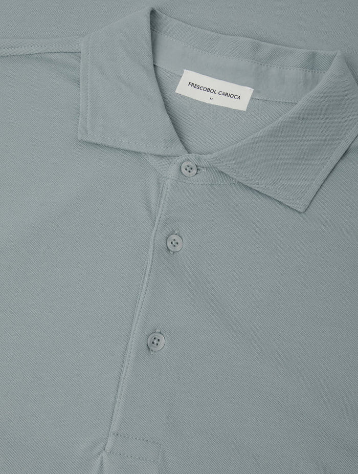 T-shirts Frescobol Carioca Luca Pique Polo Coastal Blue Apoella