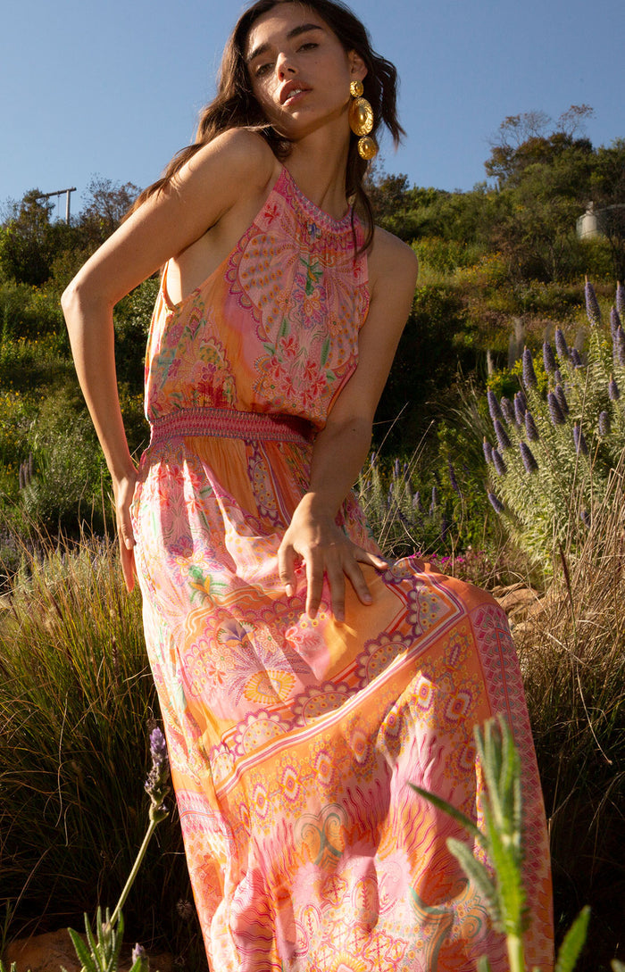 Magnolia Maxi Dress, color_orange