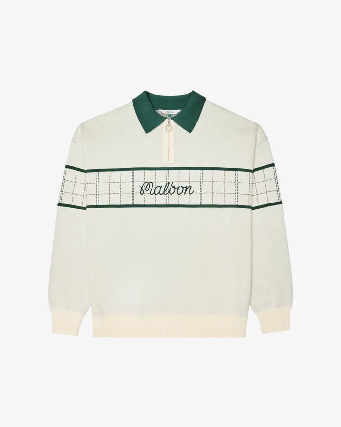 Malbon - Bennett Plaid Sweater Heather Ivory - Kalifornia Jean Bar
