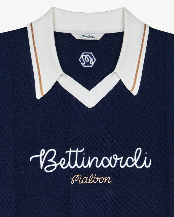 Malbon - Bettinardi Knit Polo in Maritime Blue - Kalifornia Jean Bar