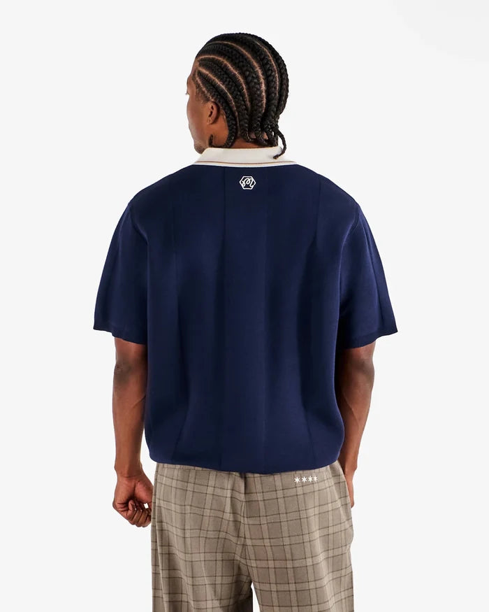 Malbon - Bettinardi Knit Polo in Maritime Blue - Kalifornia Jean Bar