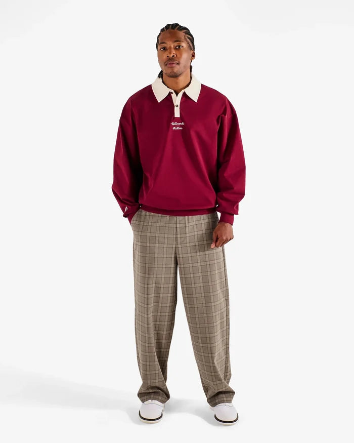 Malbon - Bettinardi Rugby Polo in Cabernet - Kalifornia Jean Bar