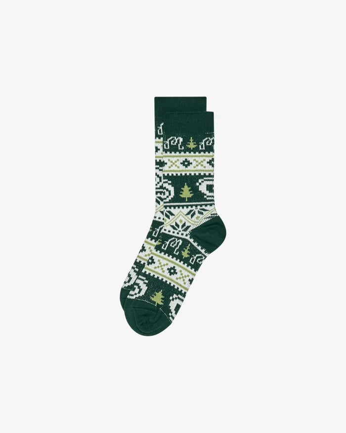 Malbon - Douglas Fair Isle Sock Forest - Kalifornia Jean Bar