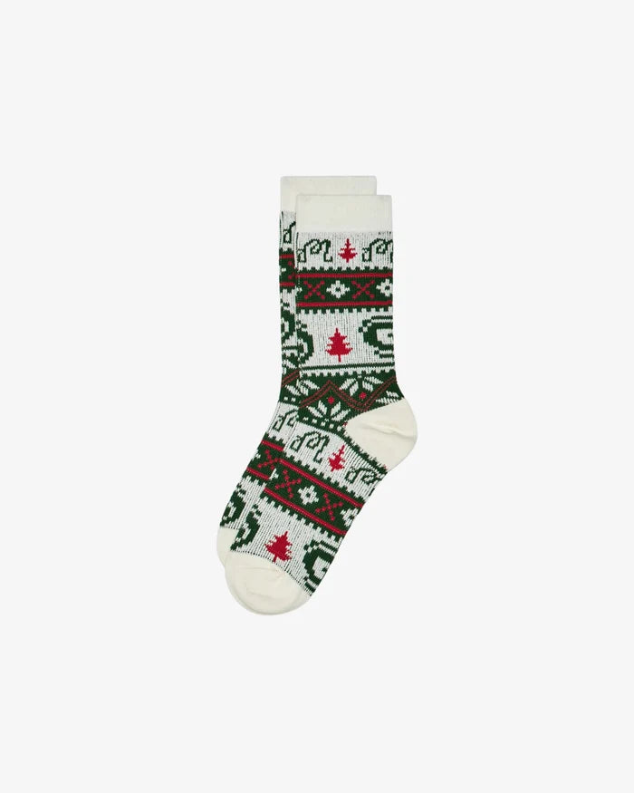 Malbon - Douglas Fair Isle Sock Ivory - Kalifornia Jean Bar