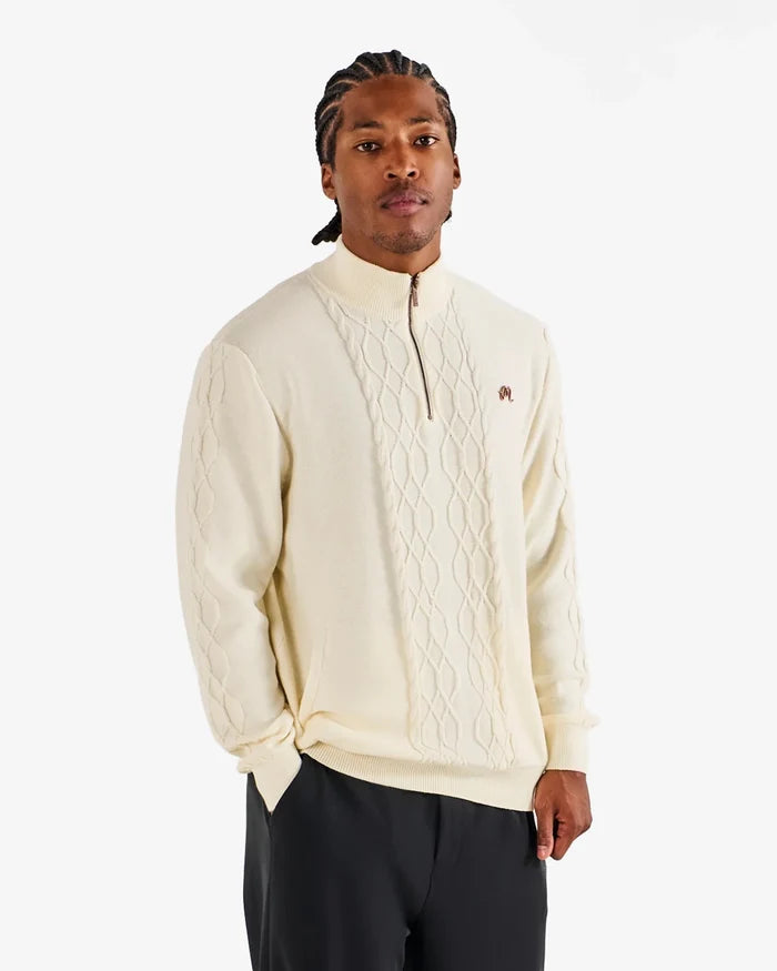 Malbon - Santoro Sweater in Cream - Kalifornia Jean Bar