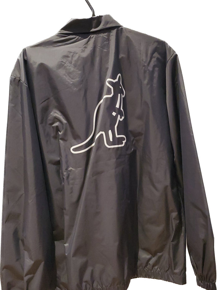 Manteau noir ecrit kangol a lavant