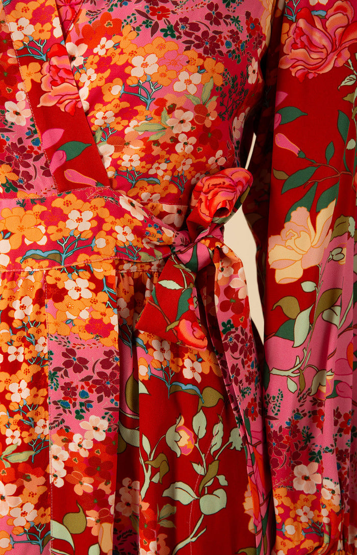 Maren Wrap Dress, color_pink