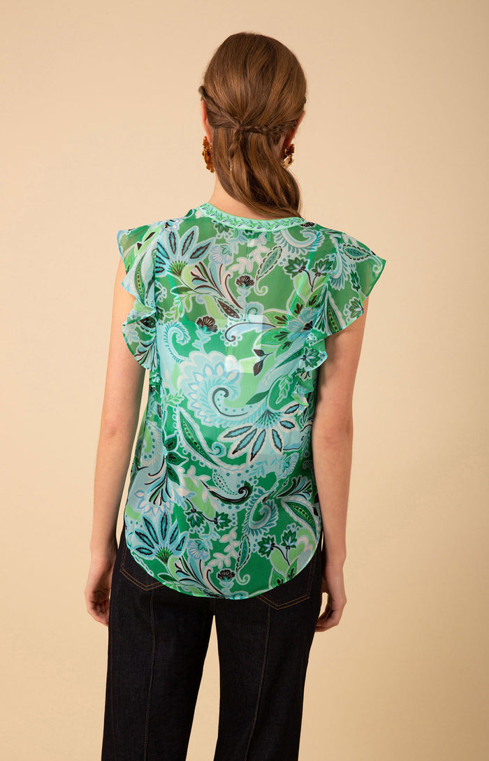 Margaret Top, color_turquoise