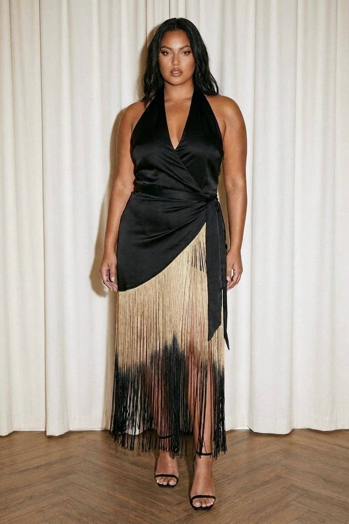 Marquee Ombre Fringe Dress