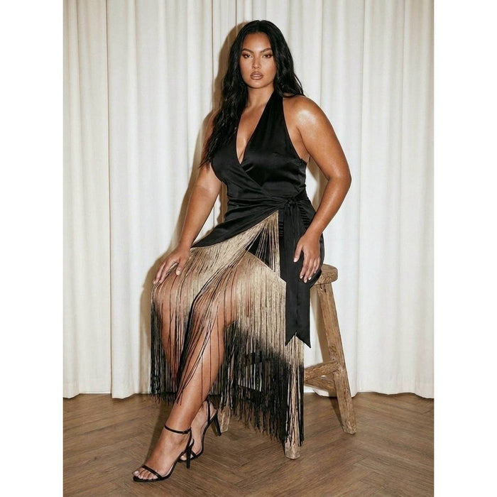Marquee Ombre Fringe Dress