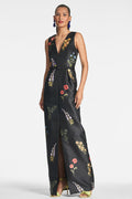 MARSDEN GOWN - NOIR BOUQUET - FINAL SALE