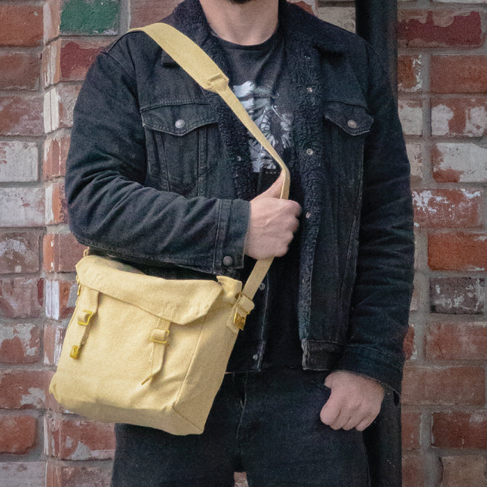 Medium Canvas Haversack - Khaki - Bushtracks - Shoulder Bags