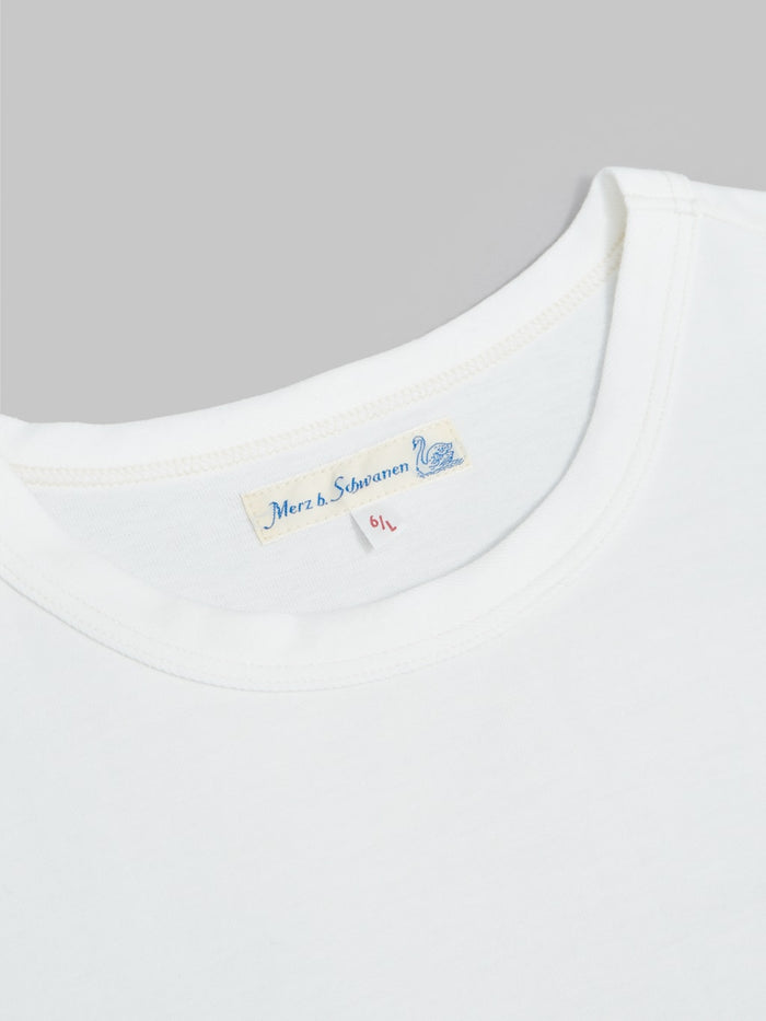 merz b schwanen 214 heavyweight loopwheeled Tshirt relaxed fit white crewneck