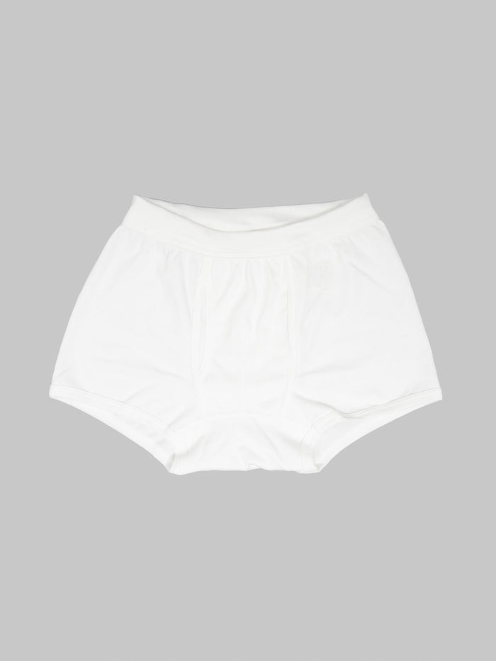 Merz b. Schwanen 8.6oz Loopwheeled Boxer White front