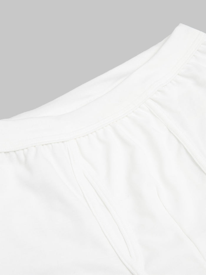 Merz b. Schwanen 8.6oz Loopwheeled Boxer White elastic band